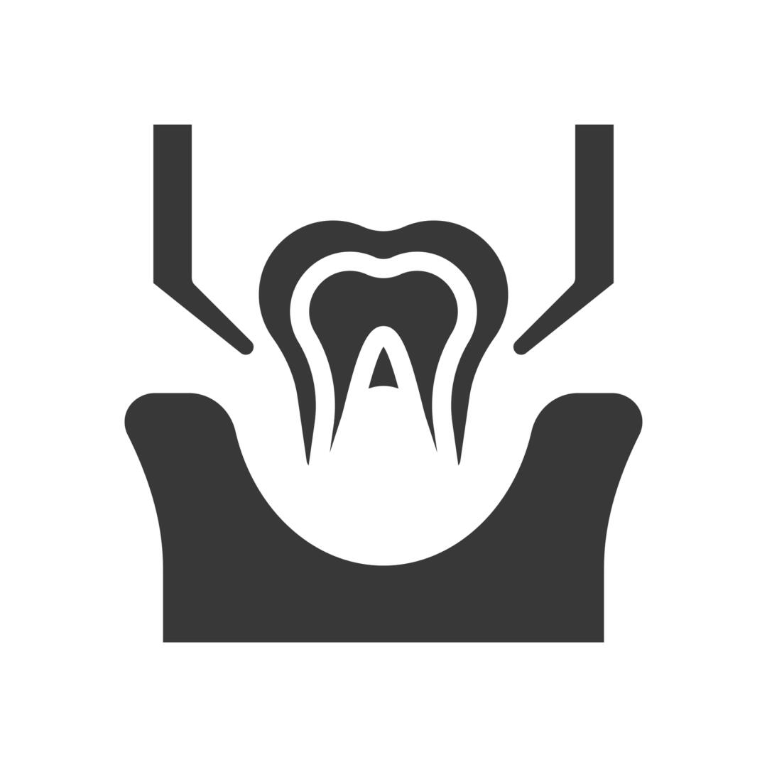 tooth extraction sign, dental related solid icon